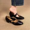 French single shoes fairy style with skirt gentle shoes autumn new Mary Jane small leather shoes