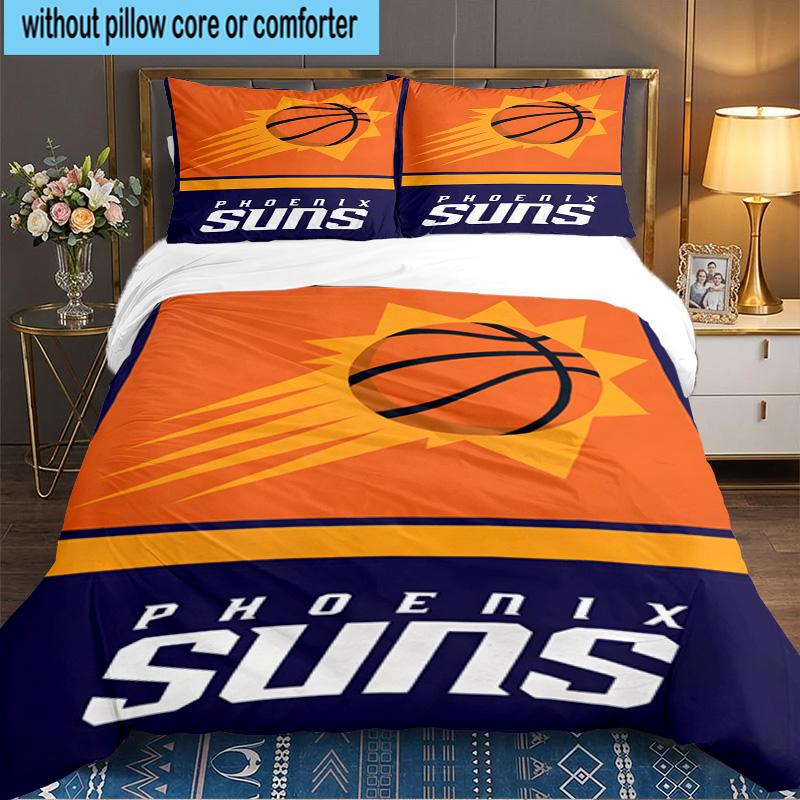 Phoenix Basketball Team 3pcs Bedding Set,Including 1pc Duvet Cover And 2pcs Pillowcases Perfect Gift for Christmas,Ideal for Bedroom, Dormitory