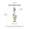 Spring Wheat Ear Plant Pendants Authentic Copper Plated Original Bead Fit Stylish Charms Wrist Bracelet Beads Jewelry Gifts Women's