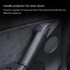 Car Interior Door Handle Cover Leather Armrest Handle Protectors For