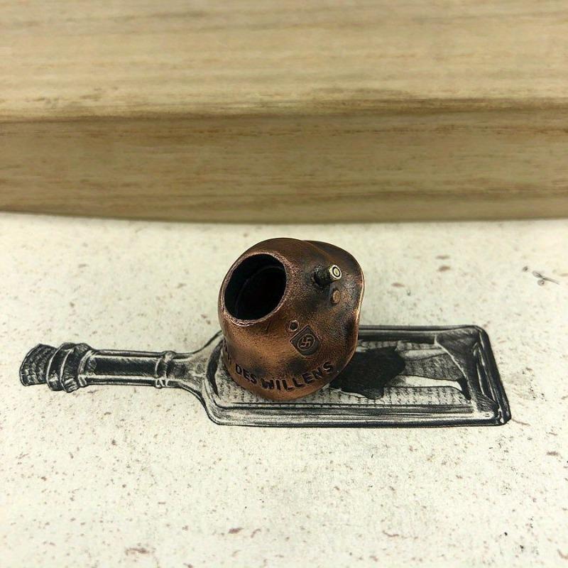 Skull Helmet Soldier Vintage Brass Paracord Knife Beads EDC Outdoor Pocket Tools Paracord Bead Pendant.