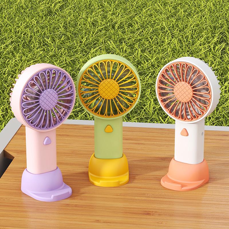 Compact USB Rechargeable Handheld Fan for Students, Dorms, and Offices