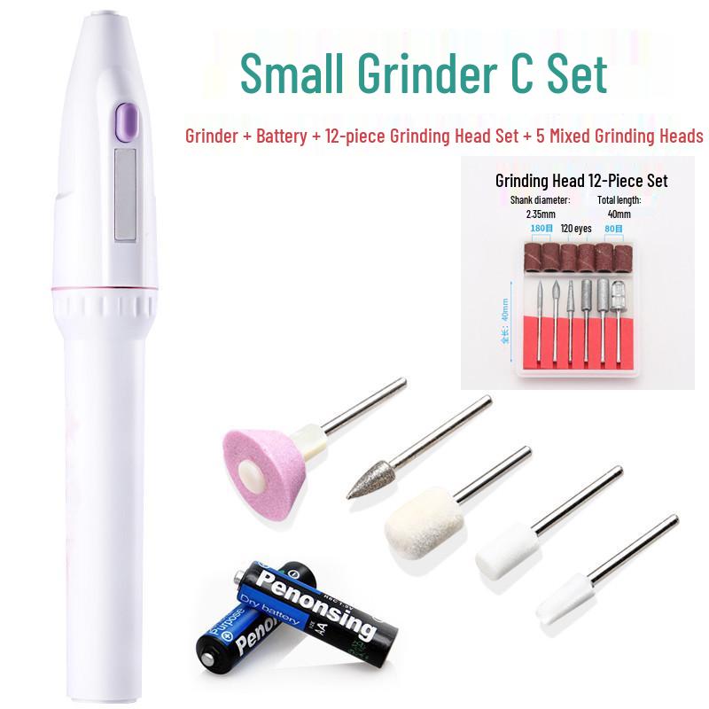 Handheld Electric Mini Grinder for Nail Polishing, Tooth Care, Jade Polishing, Drilling, and Engraving