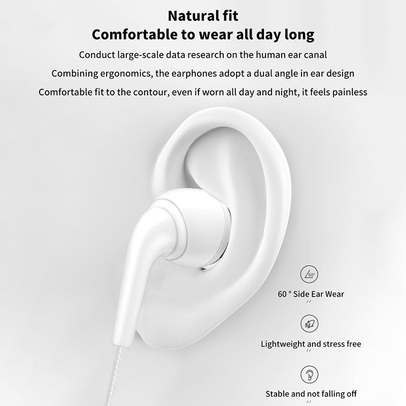 Écouteurs Filaire Macaron 3,5 Mm Intra-Auriculaire Pour Musique Appels Avec Micro Écouteurs Gaming Affaires Simples Multi-Couleurs