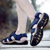 Summer Men Sandals Mens Casual Shoes Breathable Outdoor Sandals For Men Beach Shoes Slippers Fashion Roman Shoes Big Size 38-48