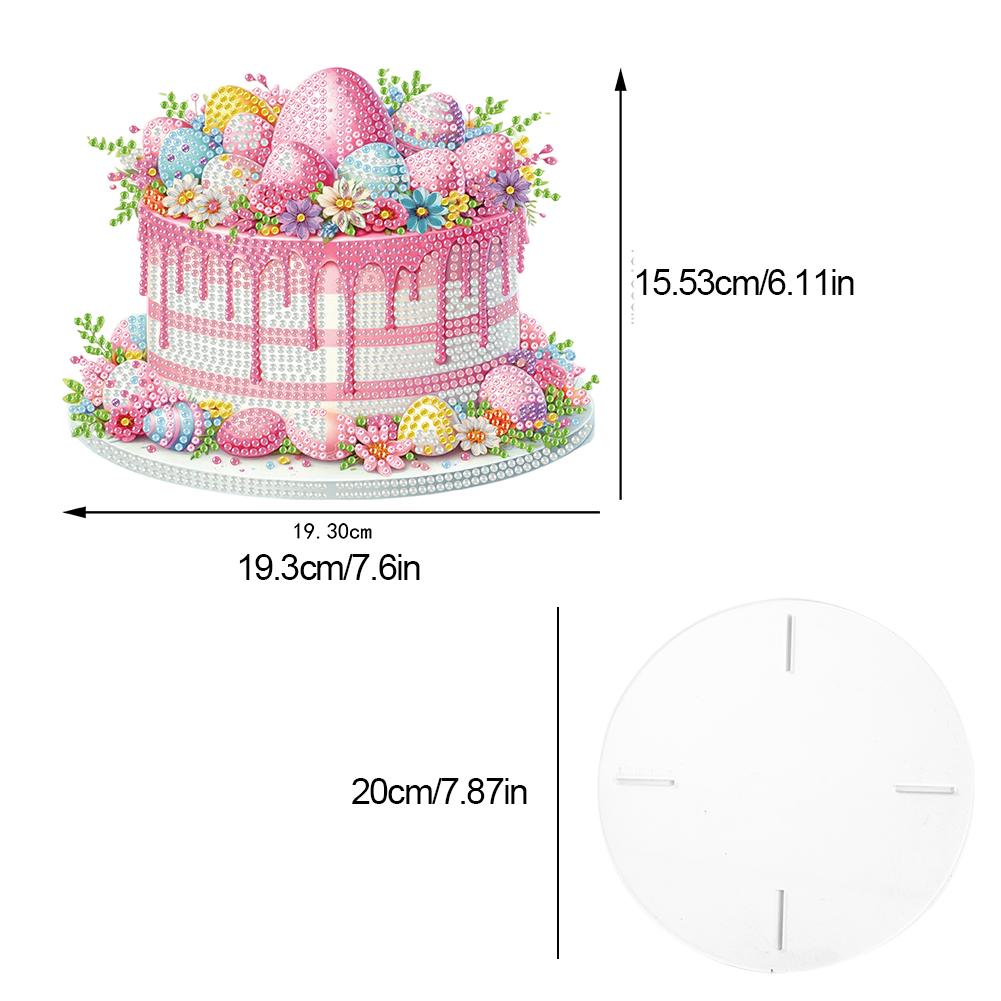 Acrylic Sunflower Diamond Painting Plant Stand Diamond Art Potted Plant Holder Rhinestones Plant Display Shelf for DIY Art Craft