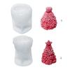 Cute Xmas Tree Heart Star Candle Mold 3D Abstract Resin Epoxy Casting Molds for Party Decor Ornament Aromatherapy Mold