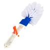 Round Pool Step and Corner Brush with Stiff Bristles for Deep Cleaning Crevices Fits Telescoping Poles with Adjustable Clips