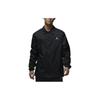 Jordan Alphabet Pattern Print Zip-Up Jacket With Stand Collar Men Outerwear Black FD7424-010