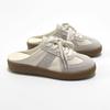 Silver Baotou Half Slippers Women's Summer Wear One Pedal Lazy Little White Casual Flat Sandals