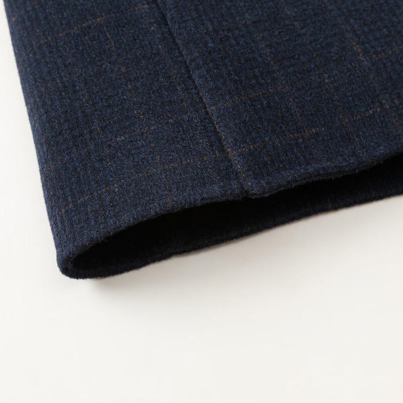 MONTAGUT Men's Winter Plaid Wool Blend Overcoat