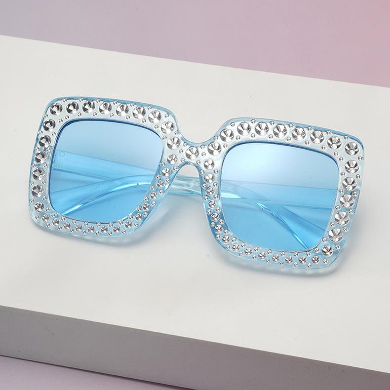 Luxury Square Sunglasses for Kids Boys Girls Diamond Rhinestone Brand Designer Glitter Sun Glasses UV400 Shades Children Eyewear