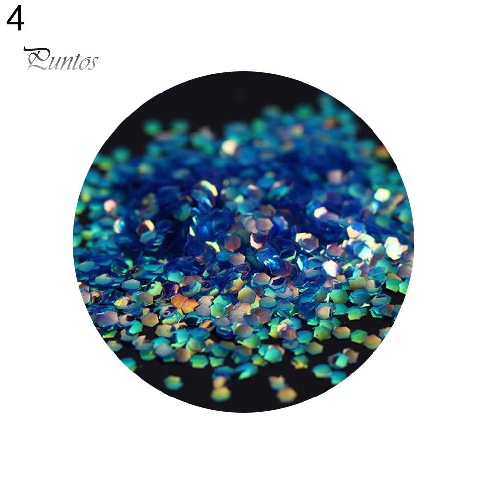 Puntos Nail Art UV Gel Acrylic Glitter Scale Tips Sequins Manicure DIY Decoration Tool