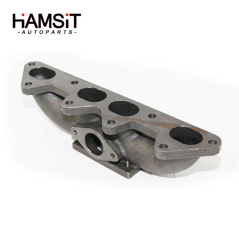 Hamsit Cast Iron Turbo Manifold For Honda Accord 94-02 EX LX F22 F22B F23A 2.2L/2.3L SOHC Flanged T3