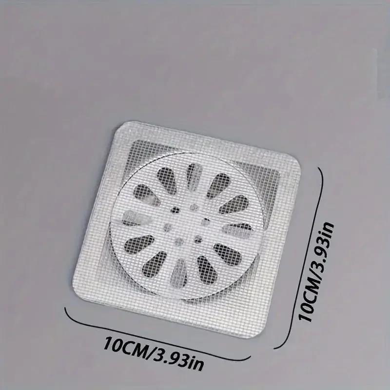 5/10/20pcs - Floor Drain Sticker, Kitchen Anti Clogging Filter Screen, Bathroom Hair Filter Sticker, Insect Proof Floor Dra