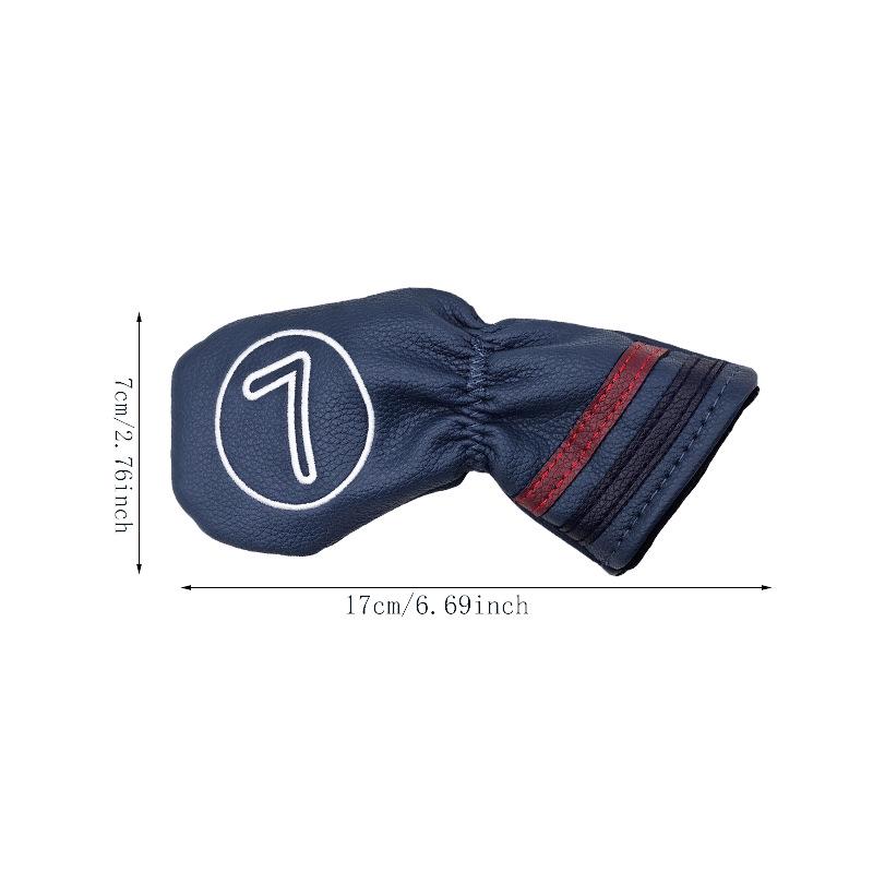 PU Leather Golf Club Protective Sleeve: Head Covers for Woods, Irons, and Putters