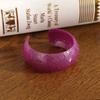 Retro Jelly Color Wide Bracelet Minority Design Geometric Irregular Bangle  Daily