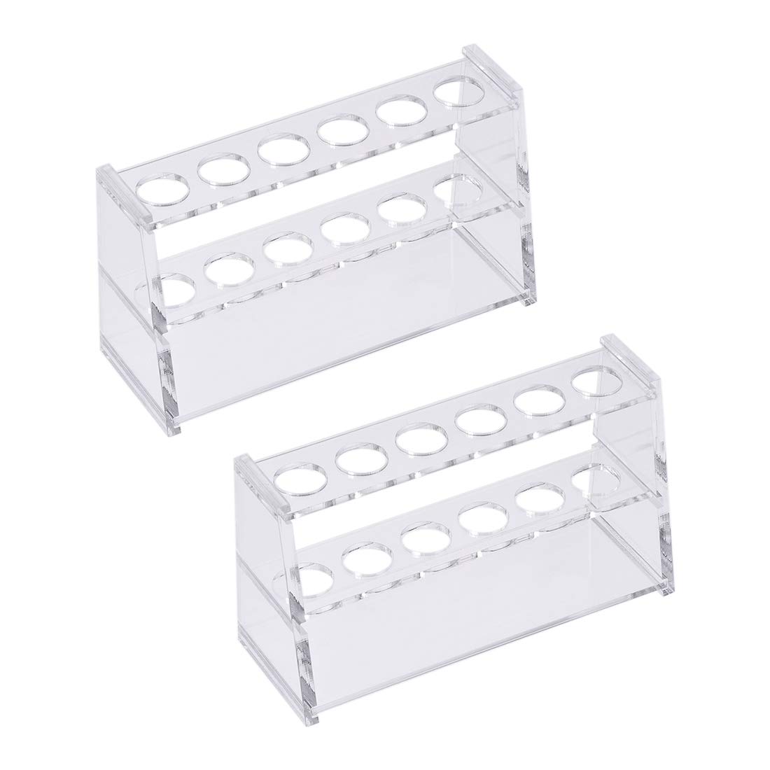

uxcell Acrylic Test Tube Holder Rack, 6-Well, for 10ml Centrifuge Tubes, 2-Pack