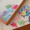 2pcs Candy Color Metal Star Hair Side Clips Hairpins Girls Sweet Colorful Barrettes for Baby Cute Children Styling Accessories