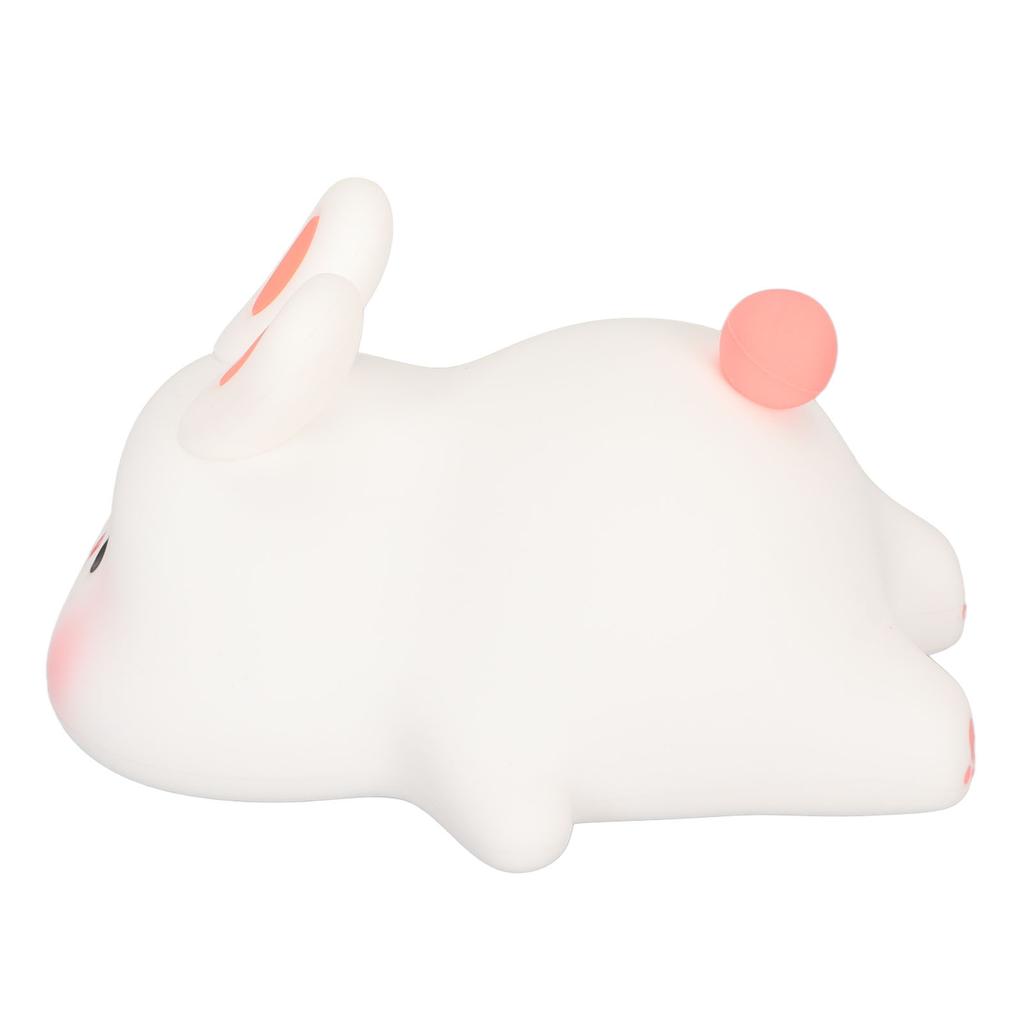 Kawaii Bunny Night Light Soft Silicone Night Light Portable USB Rechargeable Bedside Lamp for Baby