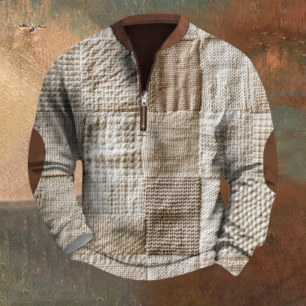 Men's Retro Casual Gradient Printed Sweatshirt