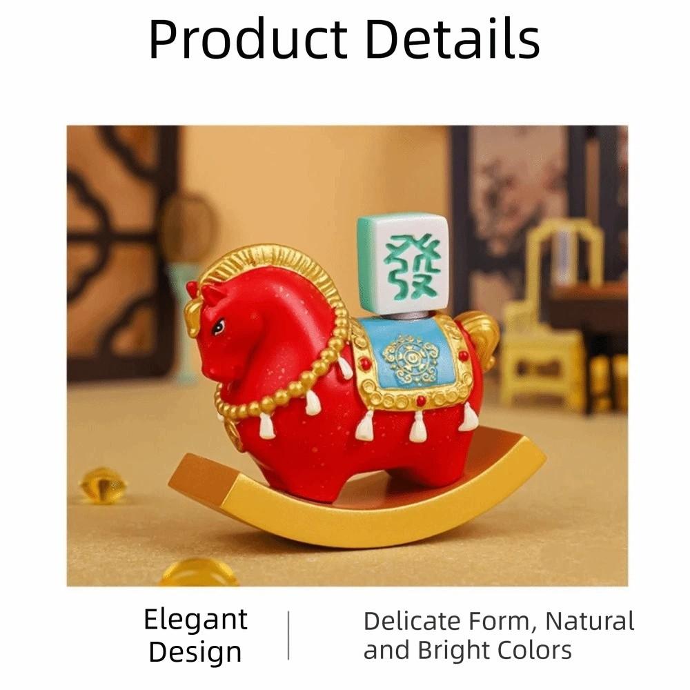 Rășină Cal Miniatură Stil Chinezesc Zodia Cal Ornamente Ornament de Birou Decor Birou