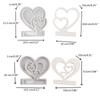 Heart Candlestick Molds Love Heart Candle Holder Molds with Base for DIY Craft Tealight Candle Holder Room Decorations