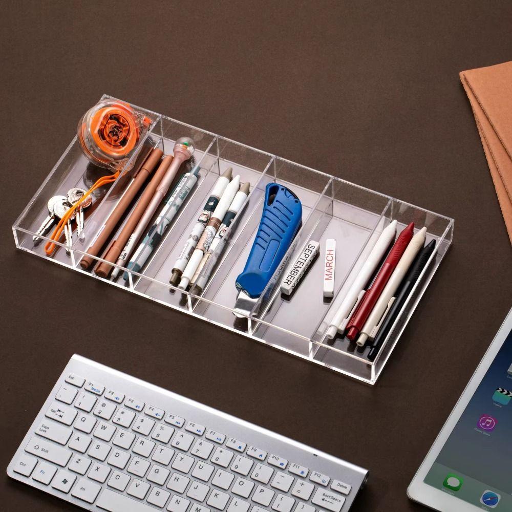 6 Compartments Clear Sunglass Holder Reusable Glasses Storage Case Eyewear Display Rack  Cosmetics