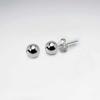 Cercei Din Argint 925 Sterling Silver Earrings, Simple Ball Studs, 0.5 G, Hypoallergenic Jewelry for Women