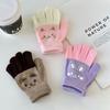 Gestrickte Strickhandschuhe Winter Warm Vollfingerhandschuhe für 4-8 Jahre Alte Baby Jungen Mädchen