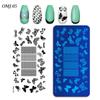 Nail Art Printing Template Christmas Tree Butterfly Printing Steel Plate Square Template Om-J