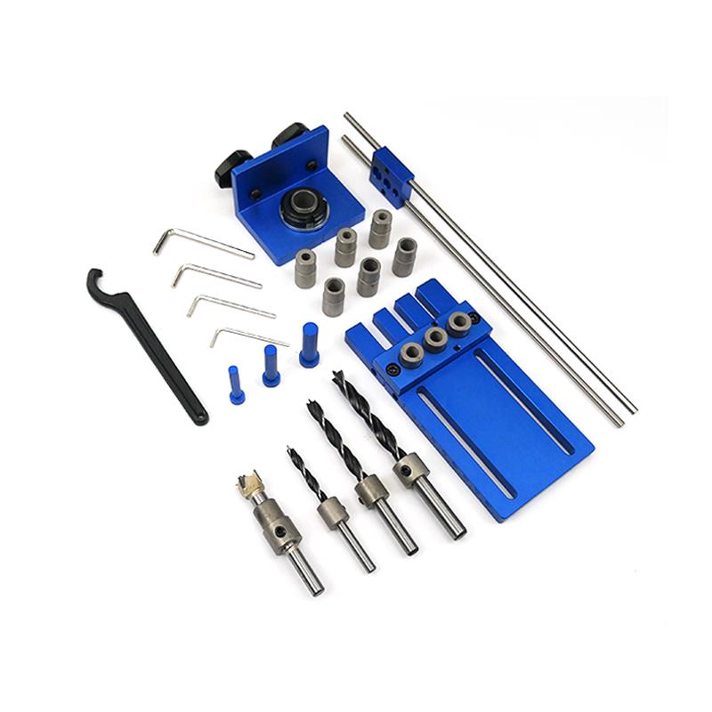 

Free Shipping Aluminum Alloy Jig Dowelling Jig Set Wood Dowel Drilling Position Jig Wood Working Tool HT1705 China Mainland