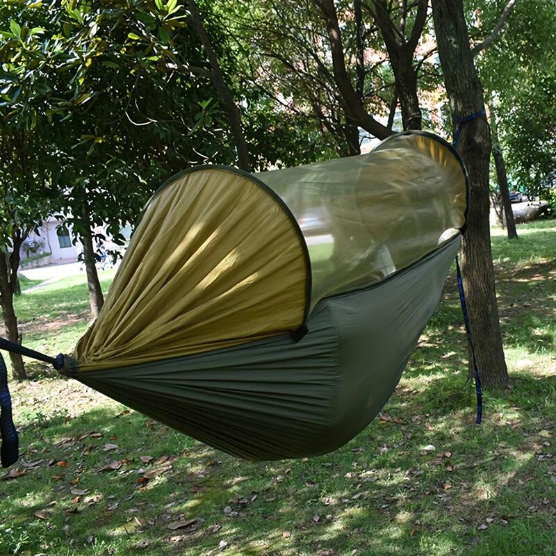 OLOEY Quick-Open Outdoor Hammock with Mosquito Net