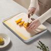 Antibacterial Double-sided Plastic Cutting Board - Kitchen Sloped Food-grade Chopping Board for Fruit