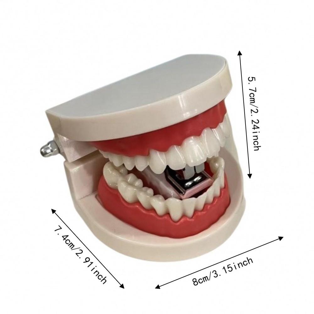 Creative Denture Model Stapler Funny Portable Halloween Prank Props Novelty Mini Halloween Desktop Decoration