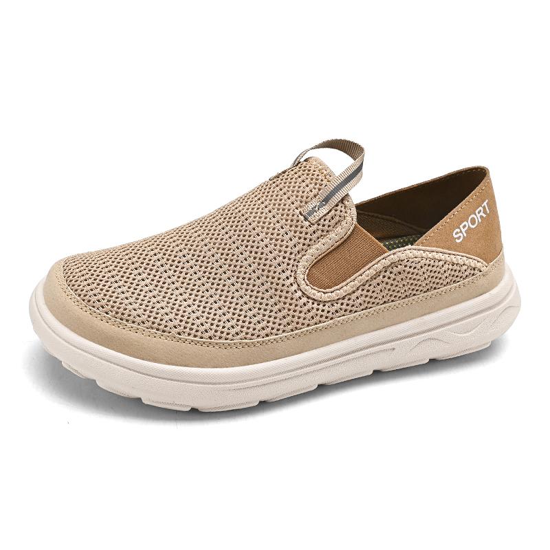 Fashion Summer Hot Selling Mesh Shoes Soft Soled Comfortable Men's Walking Shoes Park Commuting Men's Loafers Lightweight Casual