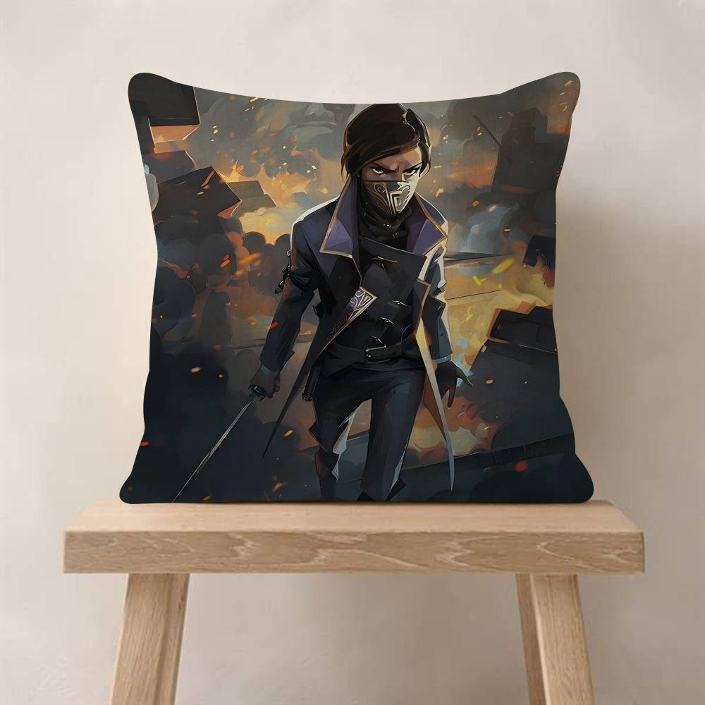 

Dishonored Game Pillow Gift Home Office Decoration Bedroom Sofa Car Cushion Cover Case x 30x30 cm