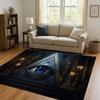 HD Freemasonry All Seeing Eye Symbol Evil Eye Living Room Non-Slip Area Rug Carpet for Bedroom Playroom Sofa,Home Decor Doormat