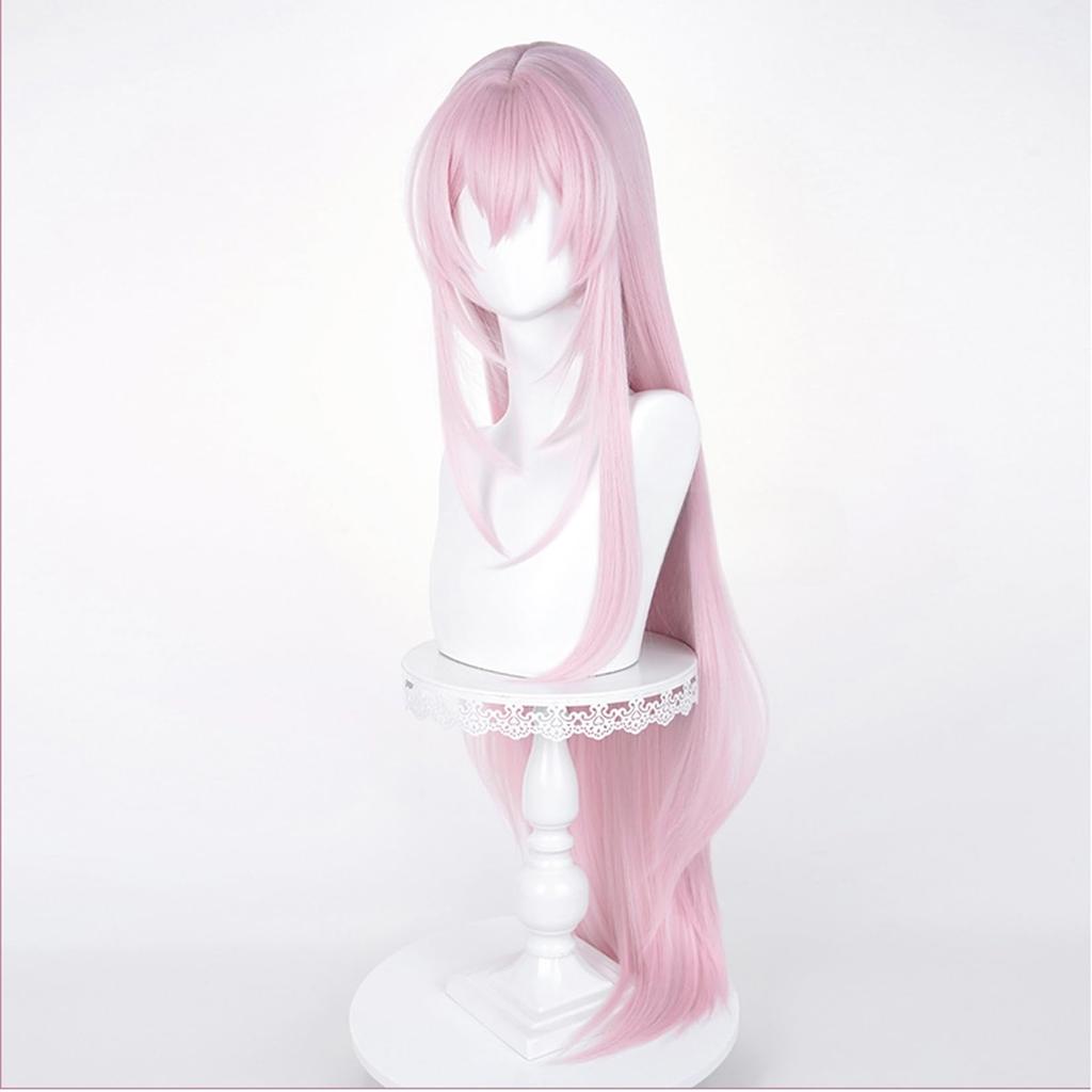 LAOBAO Cosplay Wig, Pink, Long Straight Hair, Lolita, Harajuku Style, GAL Style, Heat Resistant, Costume Accessory, Party, Fancy Dress, Christmas, Hal