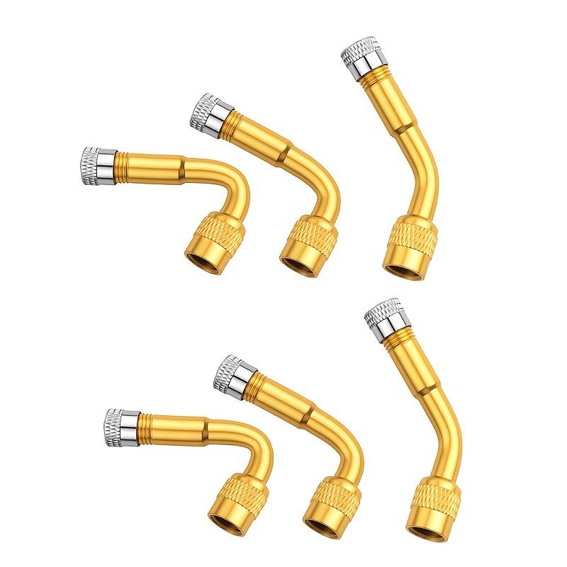 3pcs Tire Valve Stem Extender 45/90/135 Degree Angle Brass Air Tyre Valve Stem with Extension Adapter for Car Truck Motorcycle Valve Stems 1