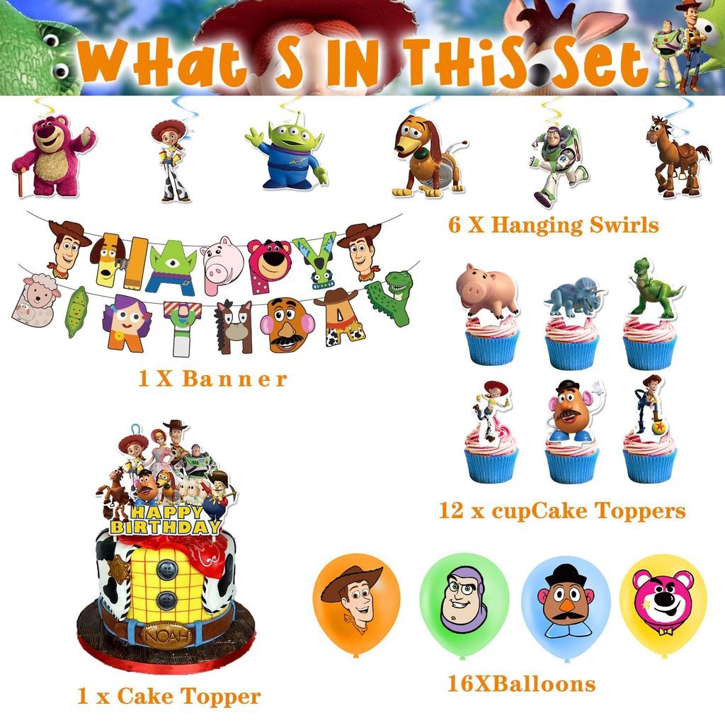 Toy Story Buzz Lightyear Birthday Party Banner Supplies Set For Kids Vibrant And Festive Décor