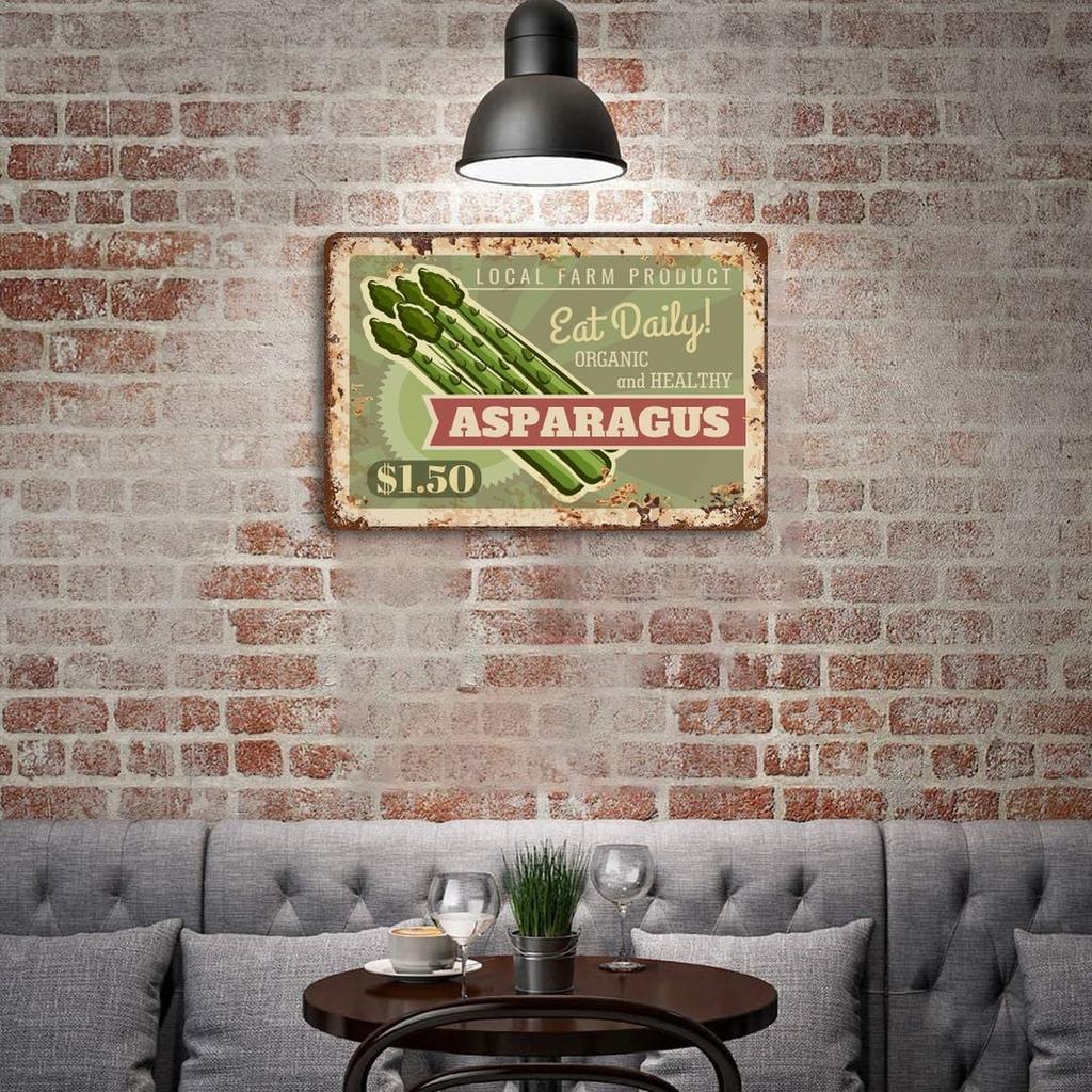 1er-Pack rustikales Retro-Dekor Metallpaneel, 20×30cm und 30×40cm, gealtertes Schild für Flur, Essbereich oder Arbeitszimmer