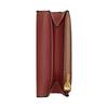 Coach Essential Etter Engraved Metal Accessories Calfskin Card Holder Women's Dark Peach Dark Peach Color