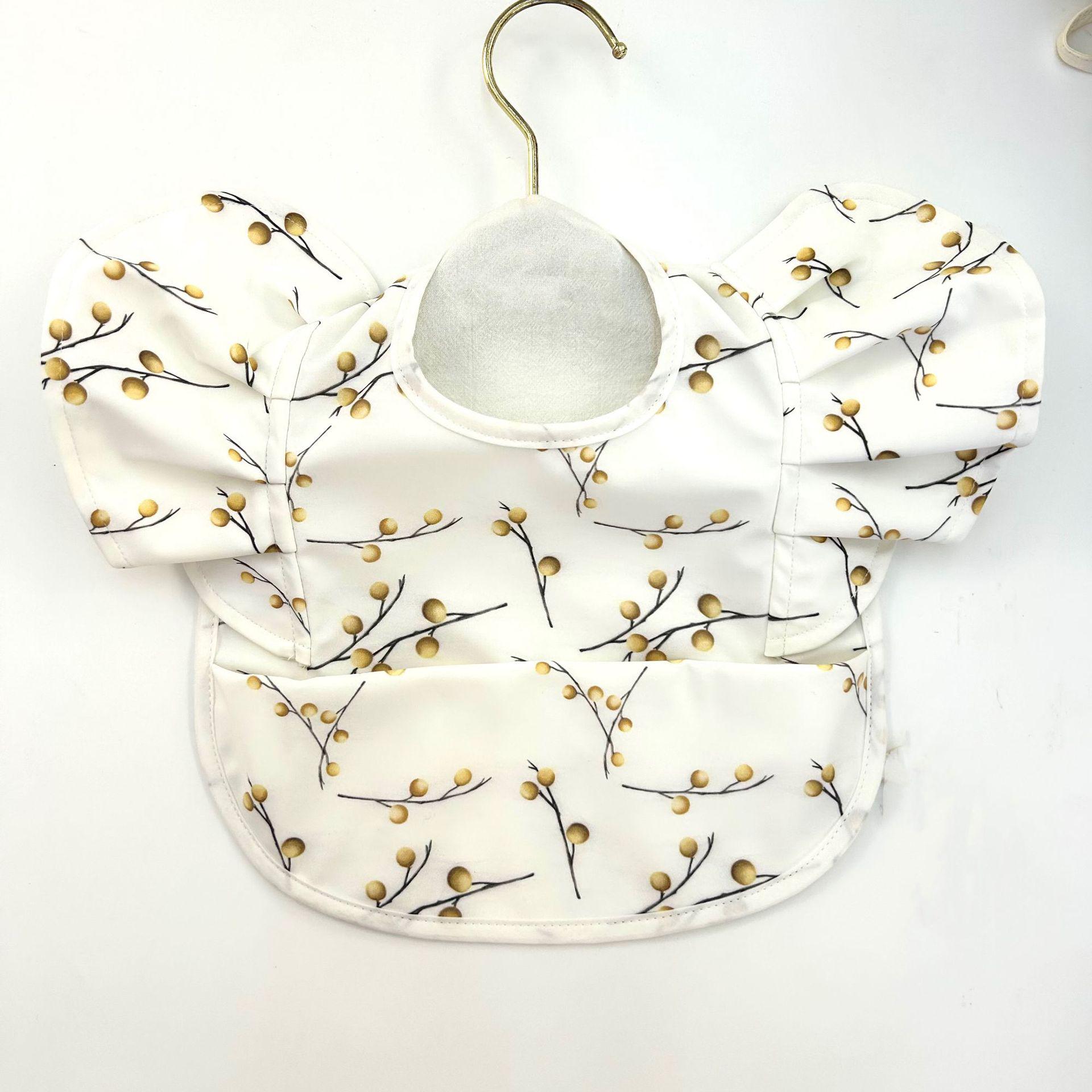 

Европейский и американский детский нагрудник: 3D Принцесса в горошек с оборками на крыльях и рукавами-крылышками