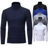Men's Slim Knit Turtleneck Pullover Fashion Long Sleeve T-shirt Base Shirt