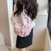 High Looks Korean Lightweight Cloud Bag One Shoulder Crossbody Pleated Versatile Tote Bag Underarm Dumpling Bag Forest Style