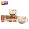 Aglaia Amber Glass Drinkware Set