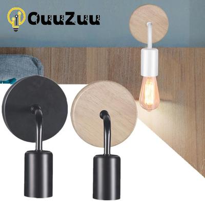 E27 220V 110V Dřevěná nástěnná lampa Vintage nástěnné svítidlo Noční retro lampy Industriální dekorace Jídelna Světla do ložnice