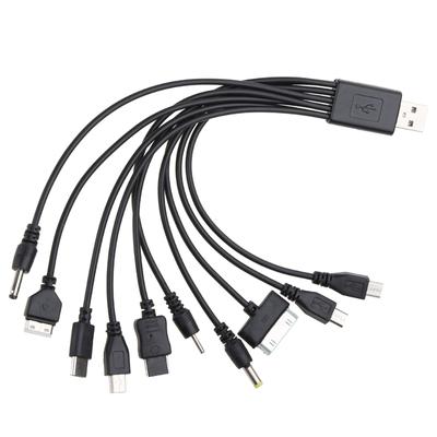 Încărcător USB Multi 10 în 1 Cabluri USB pentru Telefoane Mobile Cablu de Încărcare USB 20CM/7.87in