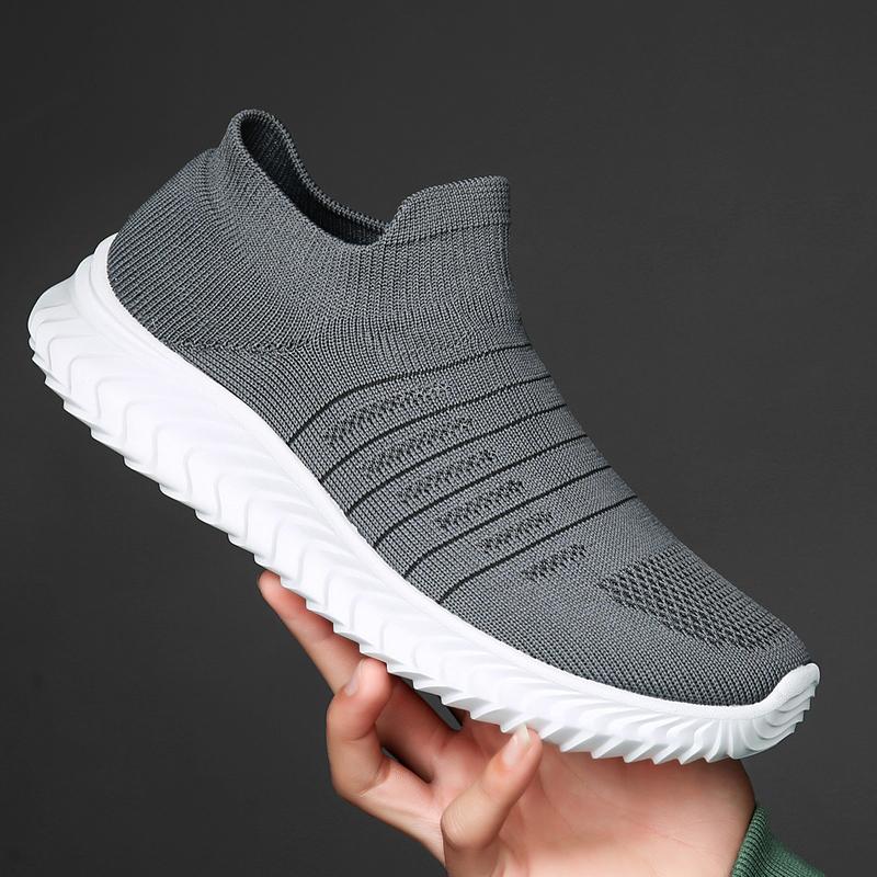 Modische Herren Designer Frühling Freizeit Sportschuhe atmungsaktiv ultraleicht rutschfest Mesh Walking Slipper neue vulkanisierte Schuhe